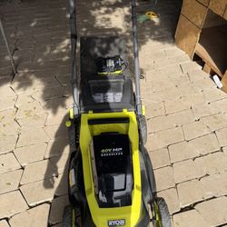 RYOBI 40V HP Brushless 20 in. Cordless Electric Battery Walk Behind Self-Propelled Lawn Mower with 6.0 Ah Battery and Charger