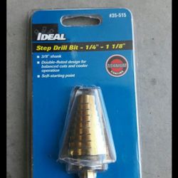 Ideal Step Drill Bit 1/8” - 1-1/4”