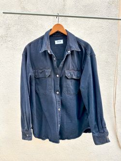 AGOLDE Black Denim Longsleeve Shirt