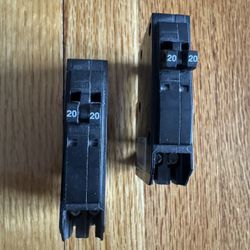 Square D QO 20 Amp Tandem Single-Pole Circuit Breaker, Overload Protection