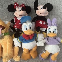 Mickey And Friends Plushies