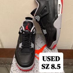 USED Air Jordan 4 “Bred reimagined” SZ 8.5