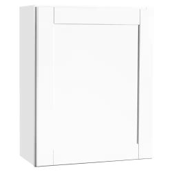 Shaker 24 In. W x 12 In. D x 30 In. H Assembled Wall Kitchen Cabinet In White