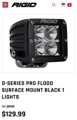 *(Brand New / Still In Boxes)* Rigid D-Series Pro Flood Surface Mount Light Cubes w/ Hardware (3” X 3”) Thumbnail