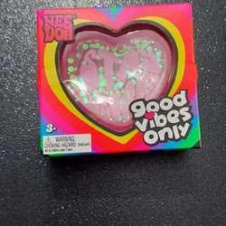 NeeDoh Good Vibes only pink