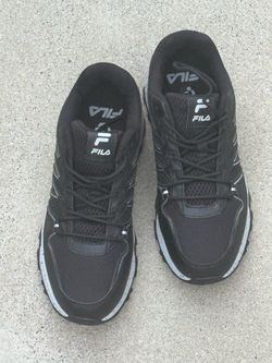 Fila Black Lace-Up Athletic Sneakers