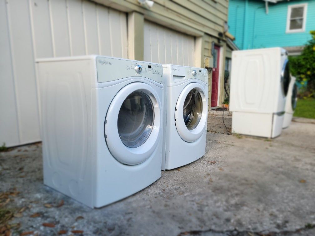 Whirlpool Duet HE Washer & Dryer Set β White, Energy Star, Front-Load β $375 OBO
