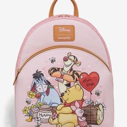 Disney Loungefly Winnie the Pooh and friends Valentine’s Day mini backpack 