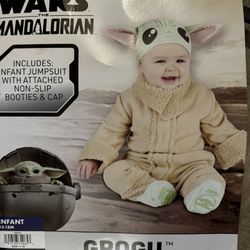 Jazwares Infant Star Wars The Mandalori Grogu Costume 12 Month