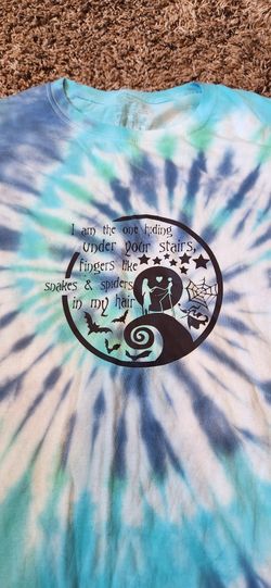 Size Small Nightmare Before Christmas Jack And Sally Tie Dye T Shirt 