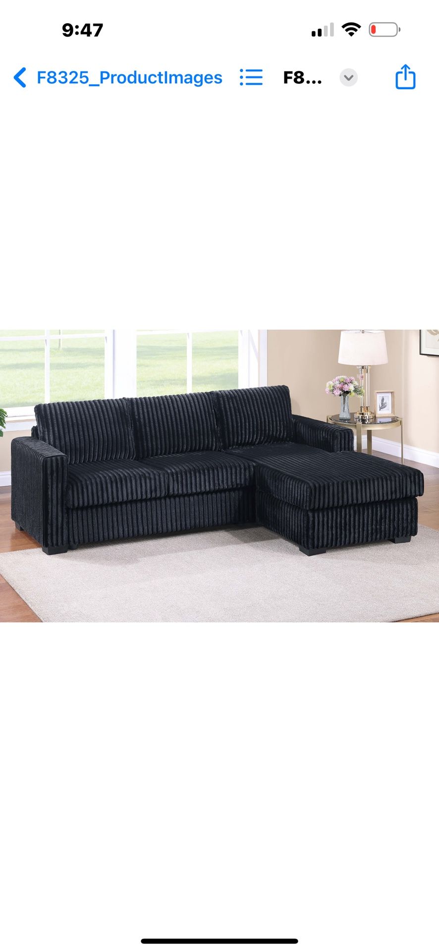 Sectional Sofa New In Box 