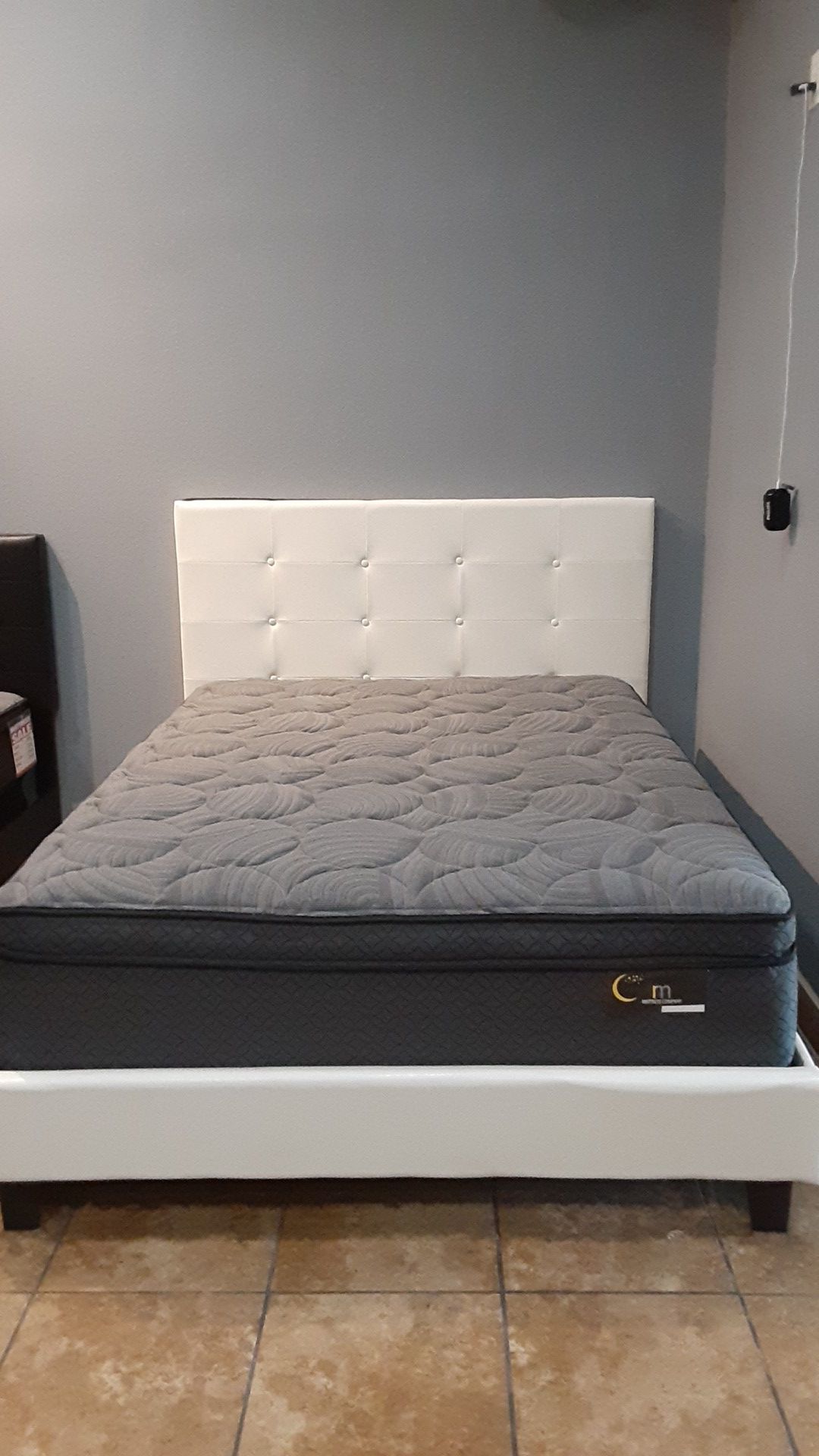 Queen bed with mattress included