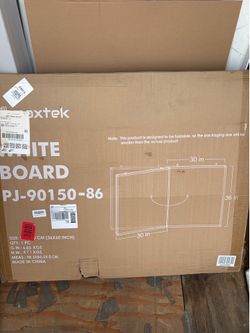 Folded white board