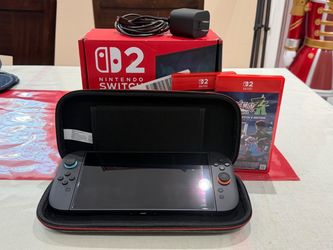 Nintendo Switch 2 Bundle – 2 Games, Case & Original Box