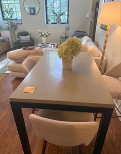 Crate & Barrel Counter Height Dining Table – 38” x 28” x 36”