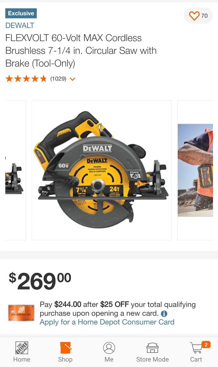 DEWALT 60V FLEXVALT CIRC SAW