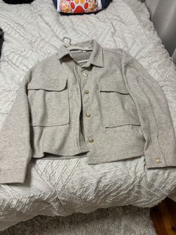 XL soft button up jacket