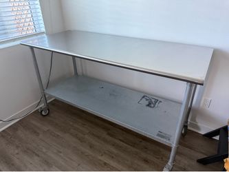 Stainless Steel Commercial Work Table with Casters