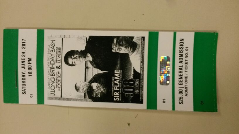 Two concert tickets MOOK BOY & LIL WEBBIE 30 DOLLARE
