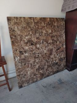 Marble table for six  and six chairs. Dressers