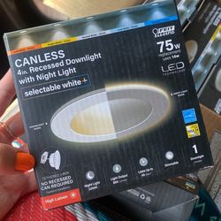 Canless Recess Down light With Night Light