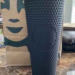 Matte Black Starbucks Cup