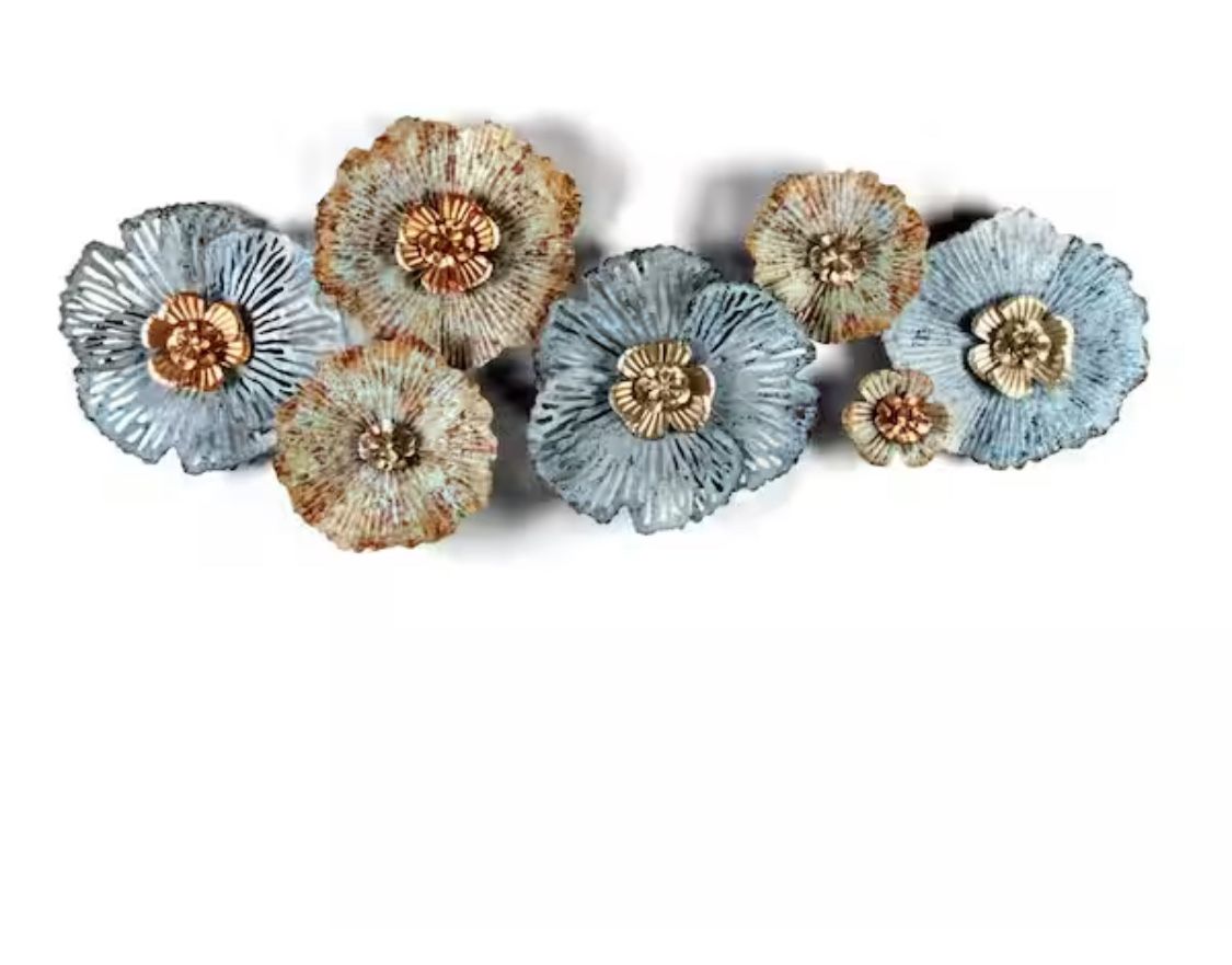 Multicolor wall flower art WHA539