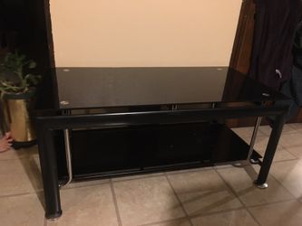 Glass tv stand...
