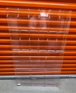 Clear Literature Display  - 18 Compartments 