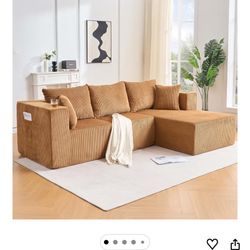 New! In Box! Cloud Sectional Living Room Brown