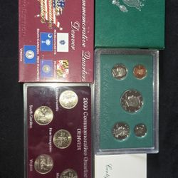 1995-S US Mint Proof Set COA OGP 2000 Commemorative Quarters Denver-50 States Quarter Program