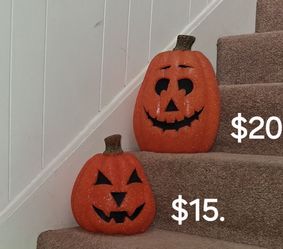 Vintage melted pumpkins