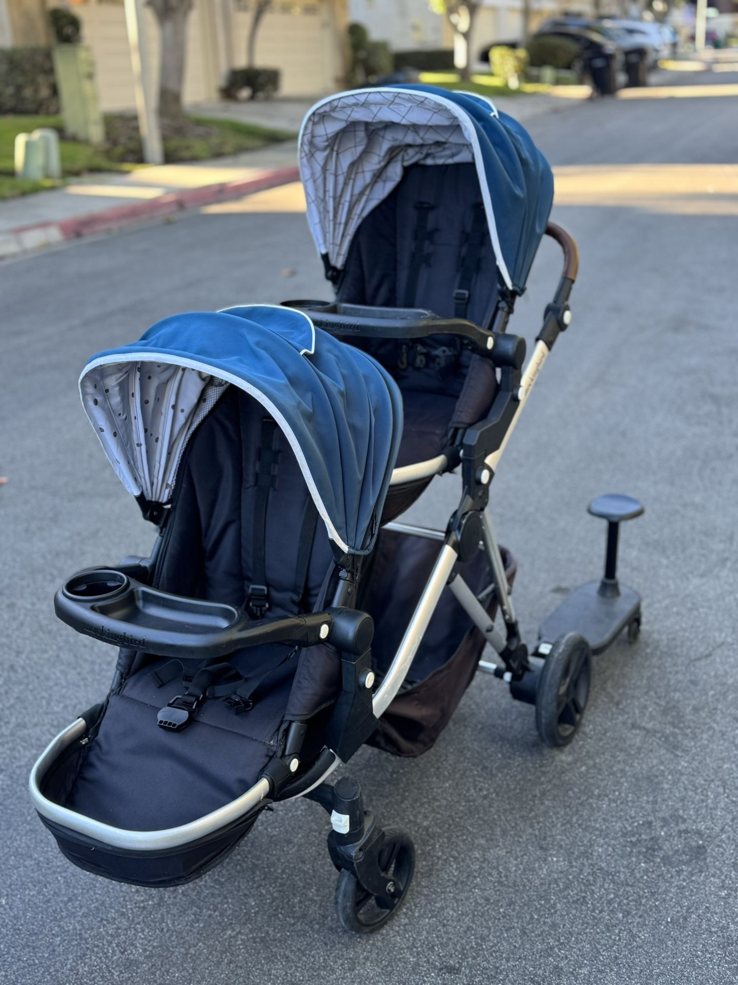 Double Mockingbird Stroller with Riding Board
