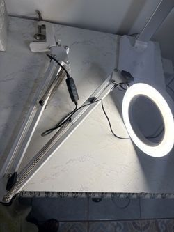 Desk overhead ring light