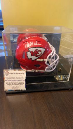Patrick Mahomes signed mini helmet