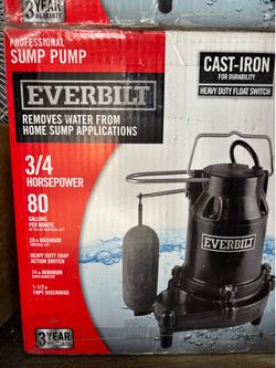 3/4 HP Pro Snap Action Submersible Sump Pump