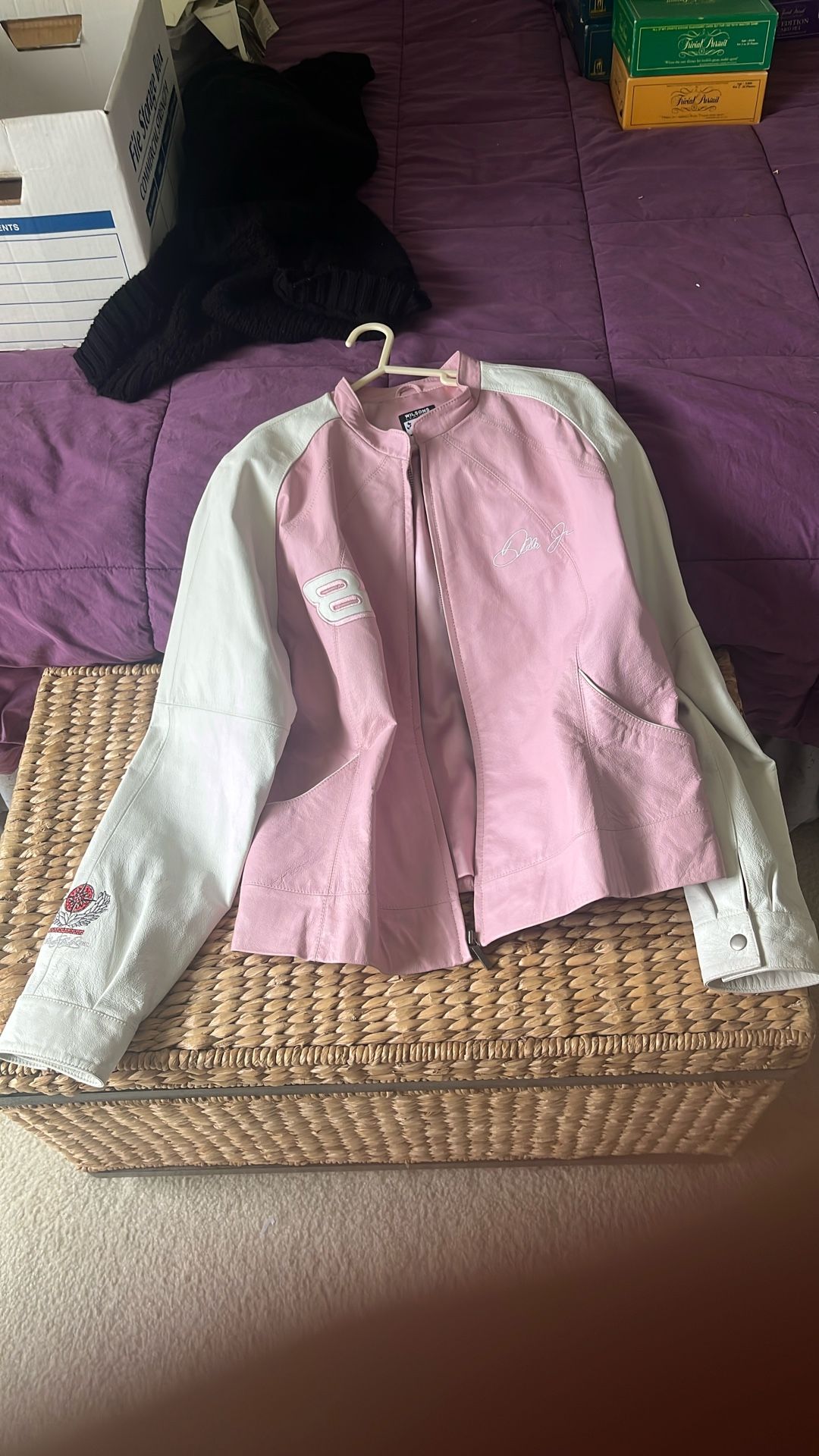 Dale Earnhardt Jr leather ladies jacket 