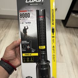 Brand new Coast XP46R 8000 Lumens LED Rechargeable Flashlight
