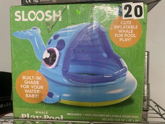 Sloosh Whale Inflatable Kiddie Pool