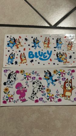Bluey cup wraps
