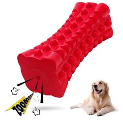 VANFINE Indestructible Squeaky Dog Toy – Tough Rubber Chew Toy for Aggressive Large Dogs, Durable and Safe for Interactive Play