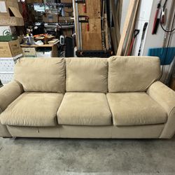 Free: American Leather - Micro Suede Sofa.