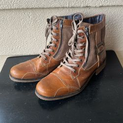Steve Madden Sidetrack Cognac Boots Sz 44  /  10