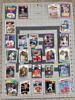 Baseball Card Lot; 37 Different 1980's Baseball Cards (Ripken, Gwynn, Griffey)