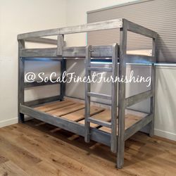 New Twin Bunk Bed Frame - No Mattress 