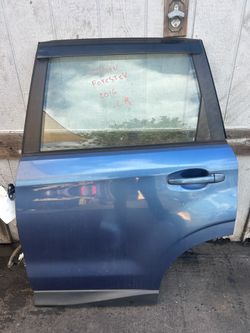 Subaru Forester Rear Door Driver Side LH Blue 2014 - 2016 ; J440