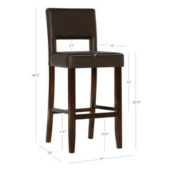 Linon Espresso Barstool (1)