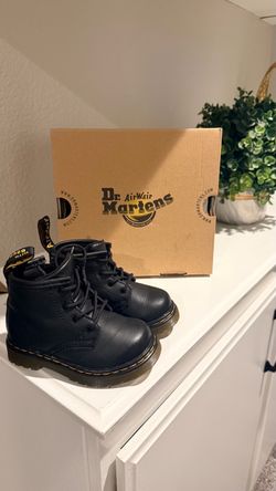 Dr. Martens Toddler Black Lace-Up Boots