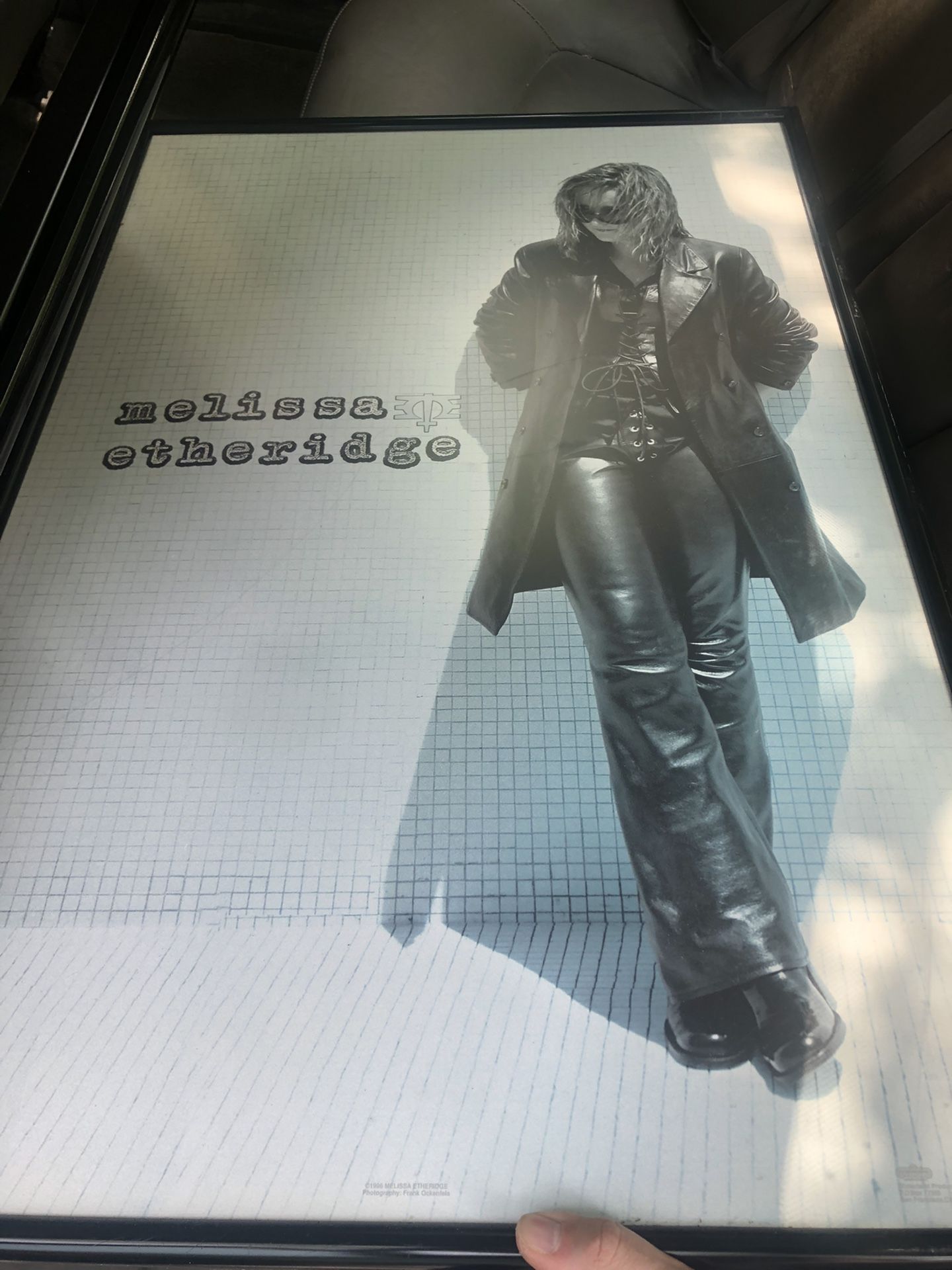 POSTER : MUSIC : MELISSA ETHERIDGE - BLACK LEATHER 1996 Poster