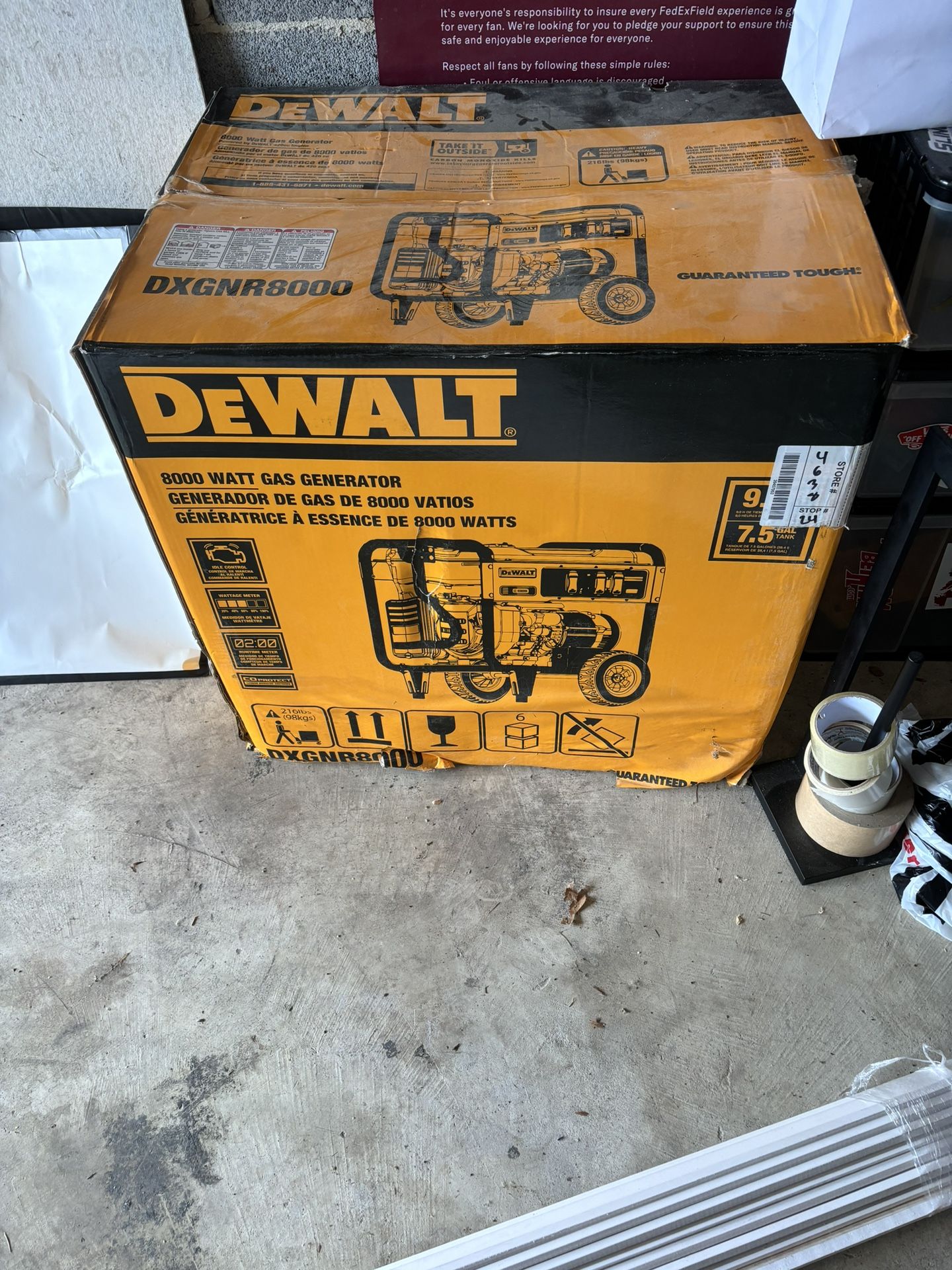 Brand New!!! DeWalt 8000 Watt Gas Generator